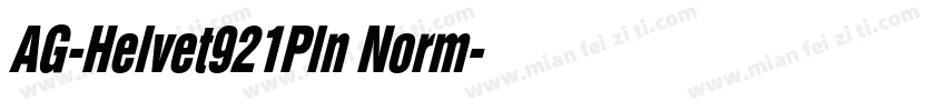 AG-Helvet921Pln Norm字体转换